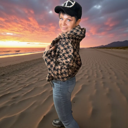 veste courte tirette bijou poulette - L'autre mode