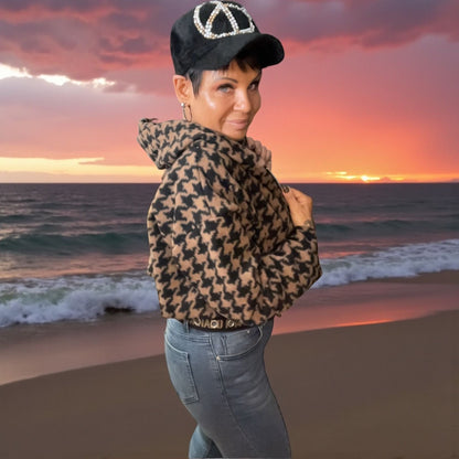 veste courte tirette bijou poulette - L'autre mode