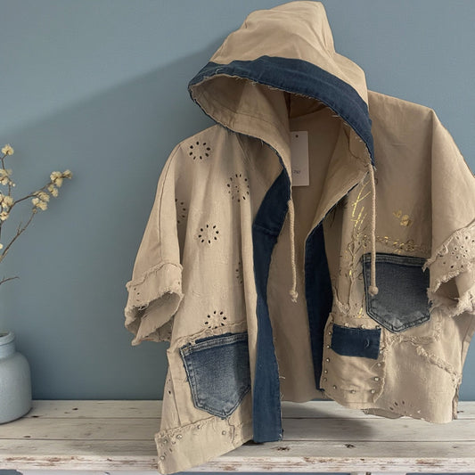 veste crunche capuche - L'autre mode