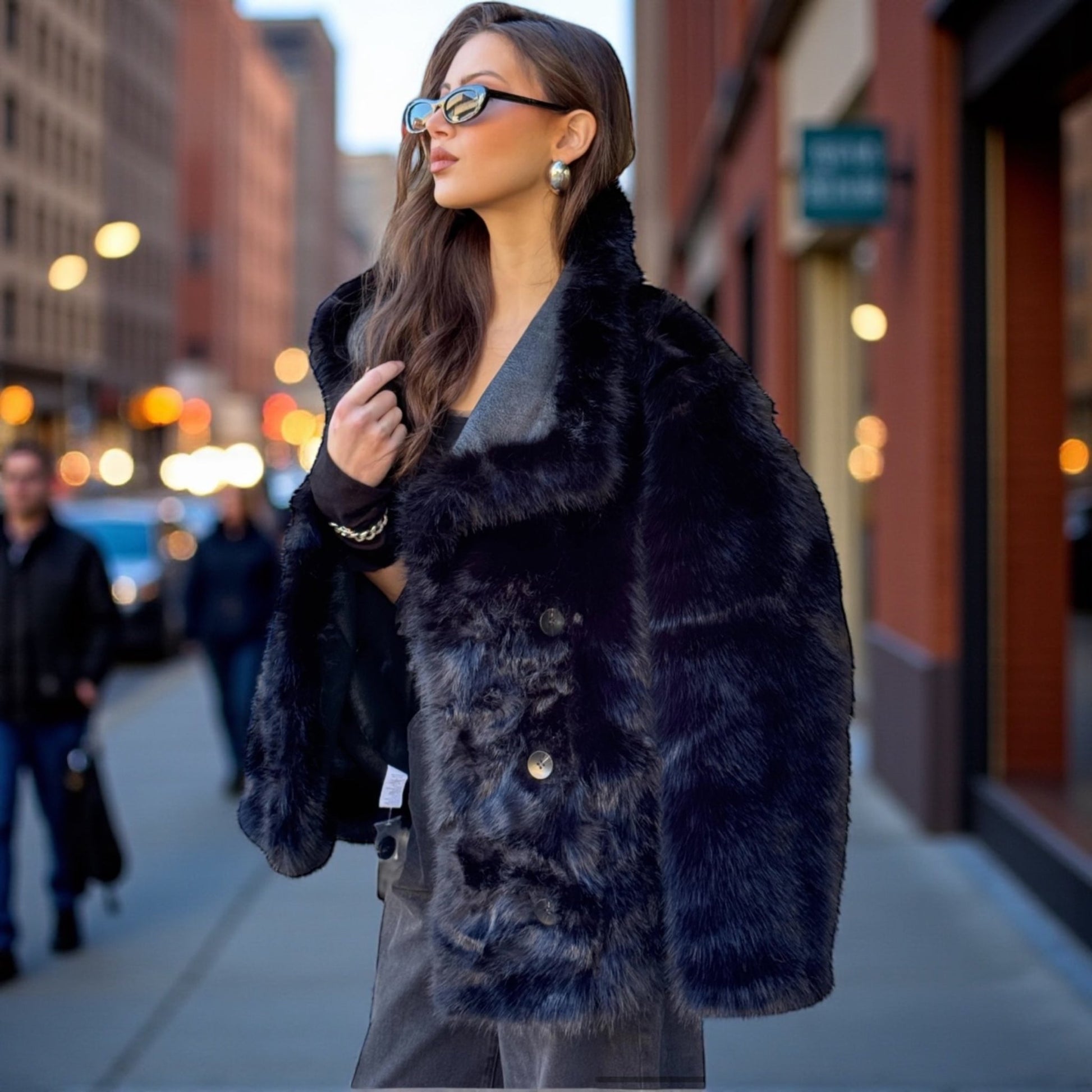 Veste fausse fourrure réversible - L'autre mode