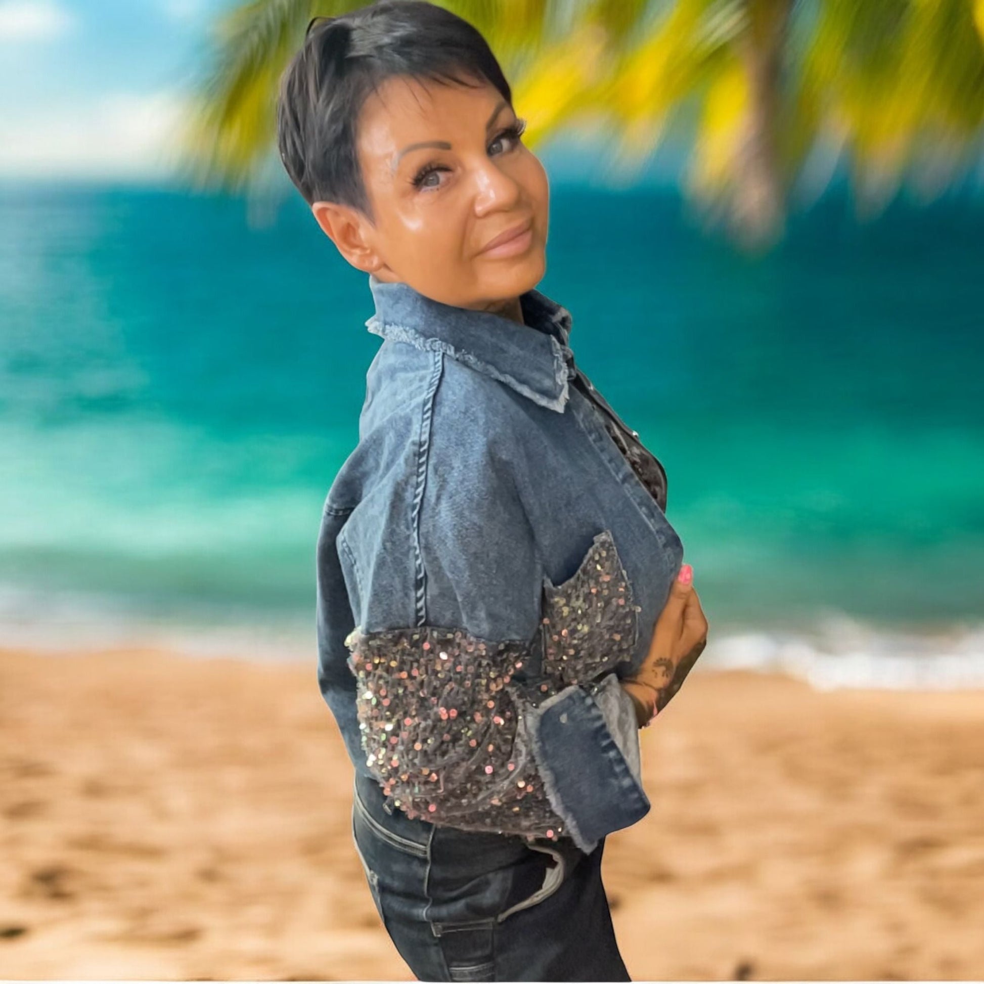 veste jeans and lights - L'autre mode
