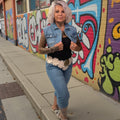 Veste jeans courte crunchtips - L'autre mode