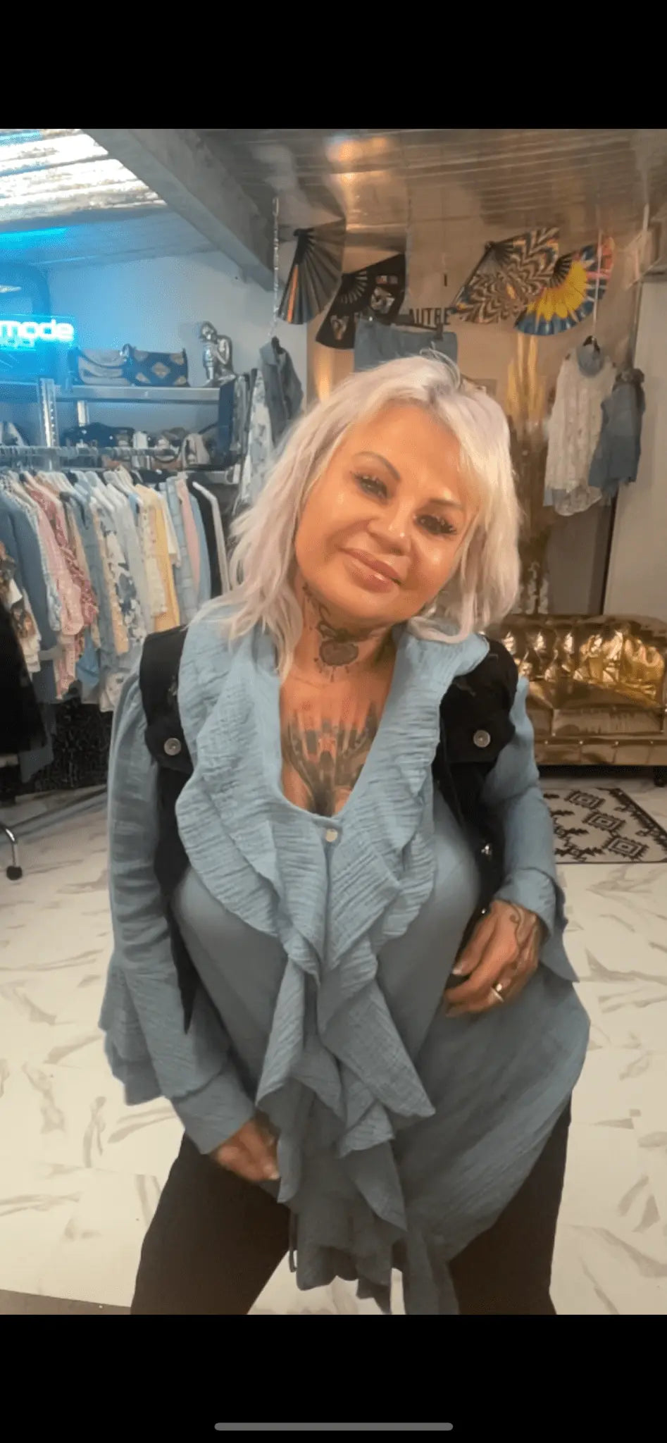 veste jeans sans manche el toro - L'autre mode