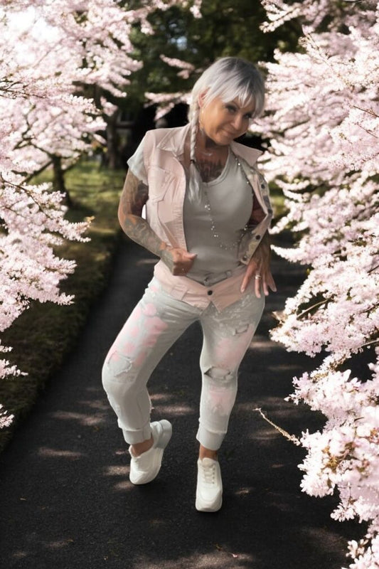 veste jeans sans manche réversible duo - L'autre mode