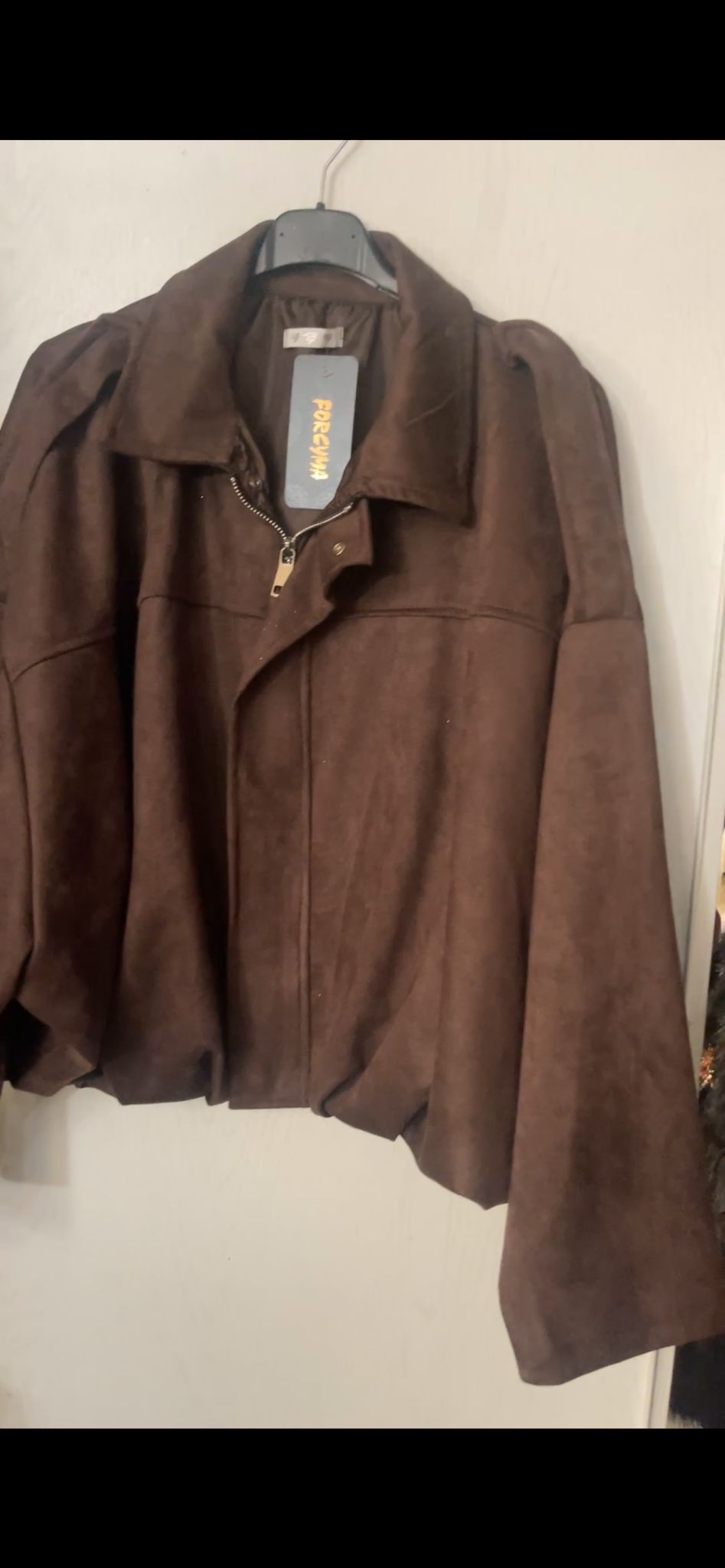 veste oversize suede - L'autre mode