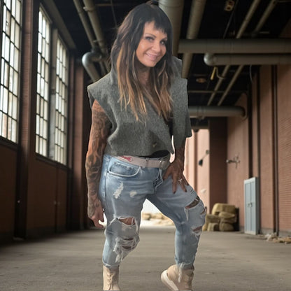 veste sans manche courte et chaude - L'autre mode