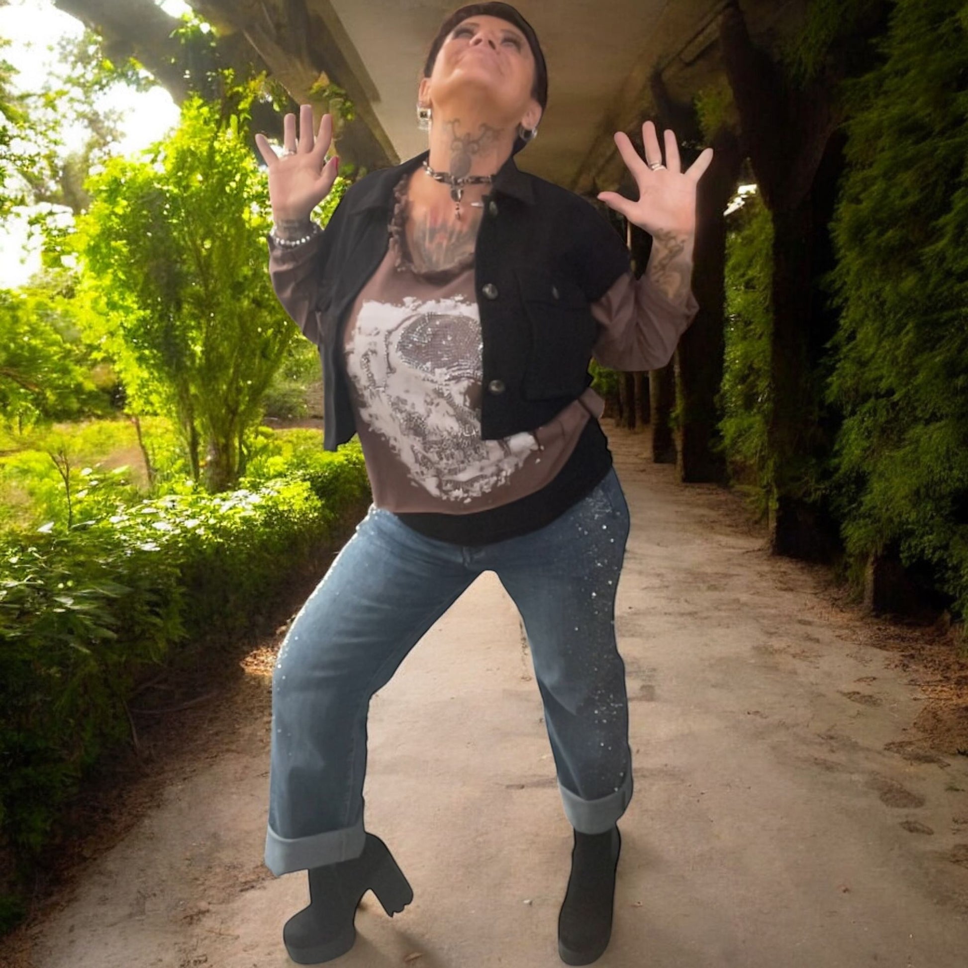 veste sans manche overblack - L'autre mode