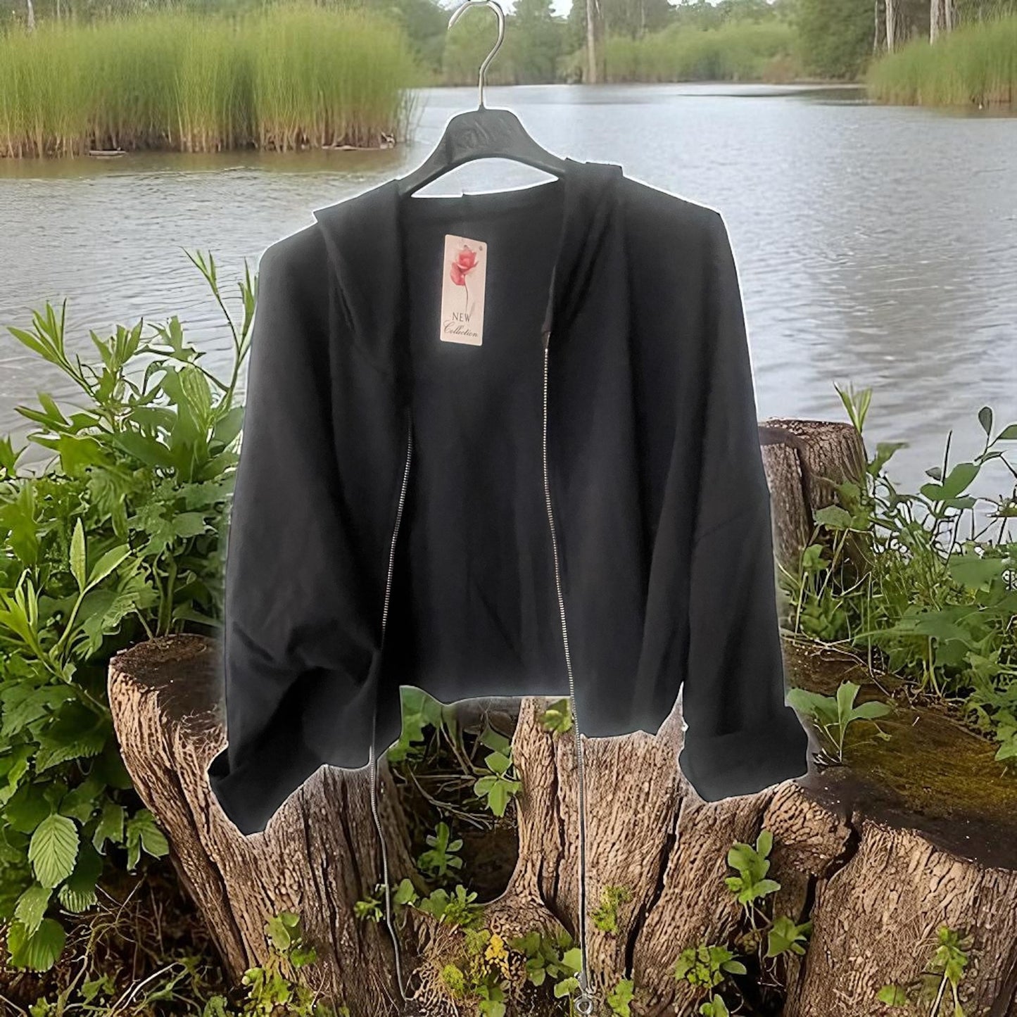 vestegilet tirette sweat courte - L'autre mode